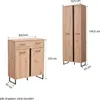 Homestyle4u Garderobe Flurgarderobe Flurmöbel Set Produktbild-Vorschau 7
