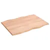 vidaXL Tischplatte 80x60x2 cm Massivholz Eiche Behandelt Produktbild-Vorschau 8