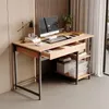 Industrieller Loft-Schreibtisch mit Schublade und 2 Ablagen Produktbild-Vorschau 7