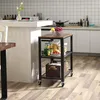 Stolik industrialny na kółkach z 3 półkami, brąz vintage i Podgląd zdjęcia produktu 6