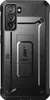 The back of a black smartphone case with a built-in kickstand. Náhled obrázku produktu