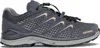 A side view of a single hiking shoe. Voir les images du produit