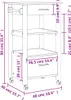 vidaXL Küchenwagen MONZA 48x40x88,5 cm Massivholz Kiefer Produktbild-Vorschau 10