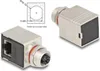 Delock - Netzwerkadapter - 8 pin M12-X (W) zu RJ-45 (W) Produktbild-Vorschau 1