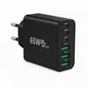 65W USB-C GaN Ladegerät – 6-Port Schnellladeadapter (3x Produktbild-Vorschau 1