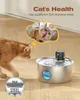 Katzenbrunnen Kabellos Edelstahl: Trinkbrunnen für Katze Produktbild-Vorschau 3