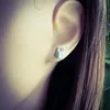 925 Sterling Silber Ohrringe Ohrstecker mit Schloss Produktbild-Vorschau 2