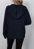 ASKSA Damen Langarm Grobstrickjacke Kordelzug Kurz Produktbild-Vorschau 3
