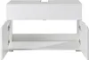 Waschbeckenunterschrank - B 80 cm - Weiß Hochglanz - Weiß Produktbild-Vorschau 3