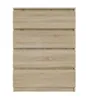 Kommode 70cm AVEN Sonoma-Eiche, 4 Schubladen, Produktbild-Vorschau 2