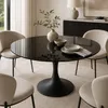 Glasplatte TERRY 100cm schwarz 8mm rund gehärtetes Glas Produktbild-Vorschau 2