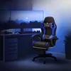 ML-Design Gaming Stuhl mit Fußstütze, Schwarz-Blau aus Produktbild-Vorschau 8