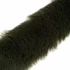 Kunstfell Kragenbesatz 100 cm x 5 cm olivgrün Produktbild-Vorschau