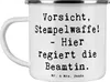 Mr. & Mrs. Panda Kaffeepott Spruch Beamtin Stempelwaffe - Produktbild-Vorschau 1