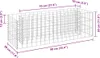 A diagram showing the dimensions of a gabion planter. Náhľad obrázku produktu