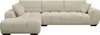 Ecksofa aus Stoff "Monceau" - 3-Sitzer - Beige Produktbild-Vorschau 4
