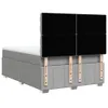 Boxspringbett mit Matratze Hellgrau 140x190 cm Stoff Produktbild-Vorschau 6