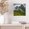 DEQORI Hybrid Leinwand Bild 30x30 cm 'Dolomitenzauber' Produktbild-Vorschau 4
