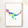 Dinosaurier Trex 3er Set Bilder Dino Kinderzimmer Deko DIN Produktbild-Vorschau 5