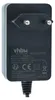 A black AC/DC adapter with a European plug. Produktbild-Vorschau