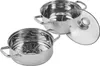 VEVOR 22cm Dampfgarer Topf Edelstahl mit Glasdeckel, 1 Produktbild-Vorschau 1