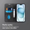 imoshion Slim Bookcase pour l'Apple iPhone 15 - Noir Voir les images du produit 4