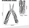 A multi-tool with dimensions shown, and a separate view of the folded tool with dimensions. Náhled obrázku produktu