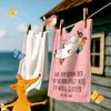 Mr. & Mrs. Panda Handtuch Einhorn Cocktail - Rot Pastell - Produktbild-Vorschau 2