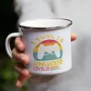 Level 14 Unlocked Level 15 Loading Emaille Tasse 14. Produktbild-Vorschau 4
