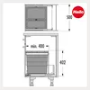 Hailo poubelle encastrable Triple XL 500 18/28 l gris foncé Voir les images du produit 4