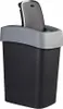 Curver Pacific Flip Bin 45L Nero Con Coperchio Grigio Anteprima dell’immagine prodotto 2