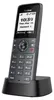 A cordless phone and its charging base are shown against a light gray background. Produktbild-Vorschau