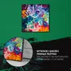 Coloray Uhr auf Leinwand 30x30 cm Wand Uhr Dekoration Produktbild-Vorschau 5