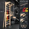 MAMOI Nástenné rebriny fitness s hrazdou, Ringo, bradlami Náhľad obrázku produktu 2