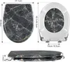 A diagram showing the dimensions of a toilet seat. Produktbild-Vorschau