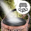 A close-up of a solar-powered garden lantern with a graphic overlay indicating its solar charging capability. Anteprima dell’immagine prodotto