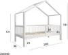 Dětská postel TIMBEE MURLO house 90x200 cm s roštovým rámem Náhled obrázku produktu 4