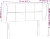 vidaXL Kopfteil mit Ohren Hellgrau 83x23x78/88 cm Stoff Produktbild-Vorschau 8