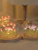 DIY tulipánová noční lampička, 10 kusů růžová, ručně Náhled obrázku produktu 4