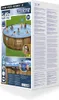 A box for a Bestway Power Steel Swim Vista Series pool, showing the pool in use and various features. Produktbild-Vorschau