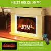 Elektrokamin 2000W, bis 30 m², 3D Flammeneffekt, mit Timer, Produktbild-Vorschau 5