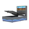 STILVORA 90x200 Polsterbett mit Nachttisch und USB Produktbild-Vorschau 9