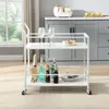 WOHNLING Servierwagen Metall Weiß 79x45x83 cm mit Rollen & Produktbild-Vorschau 4