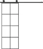 vidaXL Schiebetür mit Beschlag 76x205 cm ESG-Glas & Produktbild-Vorschau 1