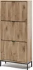 Benne à chaussures Vicco Eliza Chêne Viking 60x130cm avec 3 Voir les images du produit 2