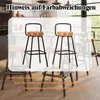 Flieks Barhocker 2er Set mit ergonomischer Rückenlehne, Produktbild-Vorschau 3