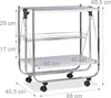 relaxdays Servierwagen weiß 68,0 x 40,5 x 68,5 cm Produktbild-Vorschau 4