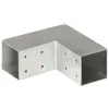 vidaXL Pfostenverbinder L-Form Verzinktes Metall 71 x 71 mm Produktbild-Vorschau 3