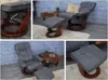 MCA Relax křeslo Montreal, TV křeslo taburet, látka/textil Náhled obrázku produktu 2