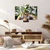 Bild auf Leinwand - Leinwandbild - 3 Teile - Tiger Produktbild-Vorschau 7